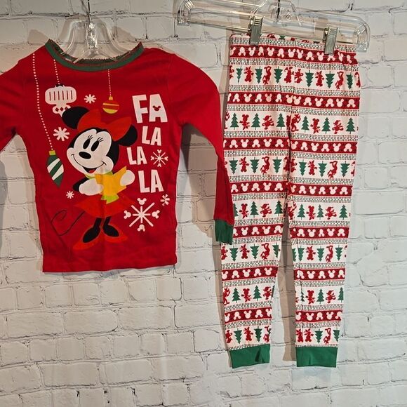 Girl's Disney Minnie Mouse Christmas pajamas size 6 - Picture 1 of 4